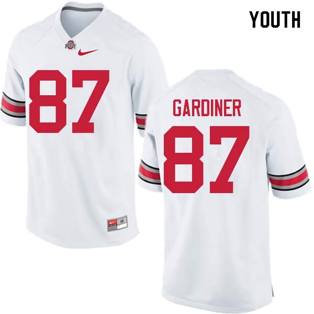 Ellijah Gardiner Ohio State Buckeyes Youth NCAA #87 Nike White College Stitched Football Jersey QYZ2856IL